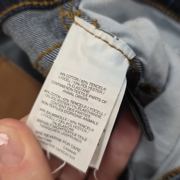 Madewell Dark Wash Stretch 10" High-Rise Cute Casual Skinny Jeans Size 29T - Picture 9 of 10